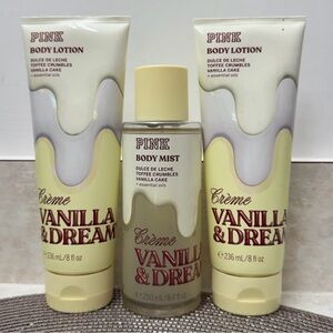 NWT PINK Victoria’s Secret Vanilla & Dreamy Lotion and Mist Set